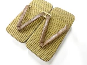 未使用品　男物桐下駄(23.5センチ)